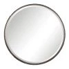 Uttermost Ada Round Steel Mirror