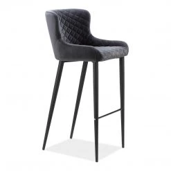 Moe's Home Collection Etta Barstool Dark Grey Stools