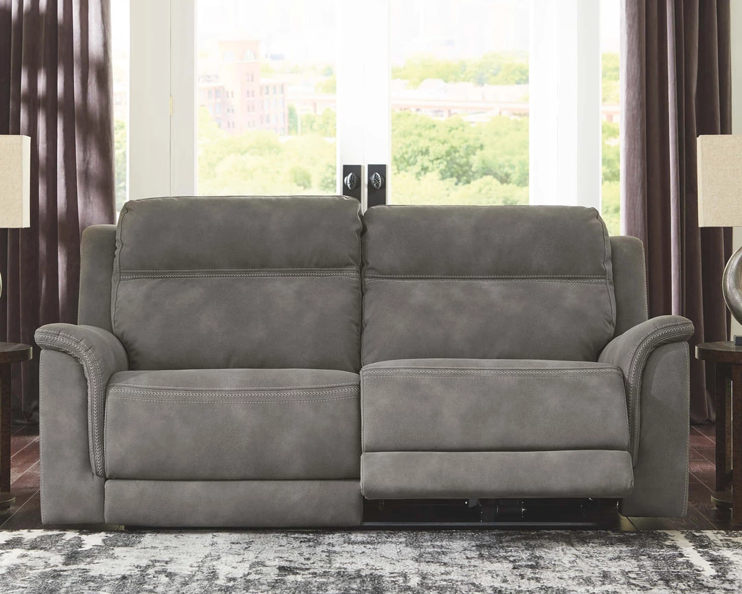 Ashley Furniture Next-gen Durapella - Slate - 2 Seat Pwr Rec Sofa Adj Hdrest 4 Ashley Furniture Next-gen Durapella - Slate - 2 Seat Pwr Rec Sofa Adj Hdrest