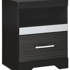 Ashley Furniture Nightstands Starberry - Black - One Drawer Night Stand