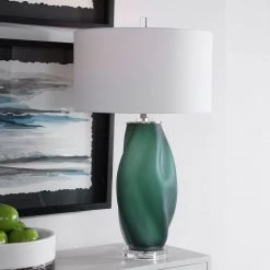 Uttermost Esmeralda Green Glass Table Lamp Accessories 12 Uttermost Esmeralda Green Glass Table Lamp Accessories