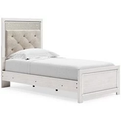 Ashley Furniture Altyra - White - Twin Uph Panel Headboard
