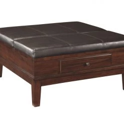Ashley Furniture Gately - Medium Brown - Ottoman Cocktail Table 12 Ashley Furniture Gately - Medium Brown - Ottoman Cocktail Table