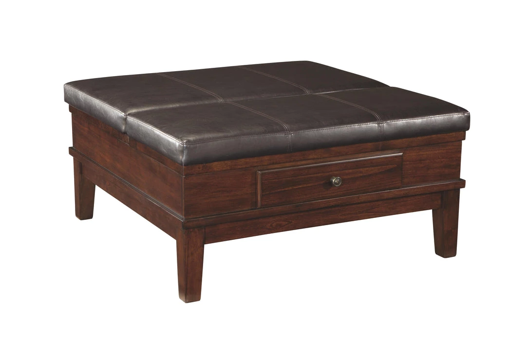 Ashley Furniture Gately - Medium Brown - Ottoman Cocktail Table 6 Ashley Furniture Gately - Medium Brown - Ottoman Cocktail Table