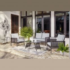 Ashley Furniture Outdoor Sets Lainey - Two-tone Gray - Love/chairs/table Set (4/cn) 30 Ashley Furniture Outdoor Sets Lainey - Two-tone Gray - Love/chairs/table Set (4/cn)
