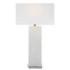 Uttermost Pillar White Marble Table Lamp