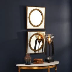 Uttermost Gaza Gold Square Mirrors Set/2