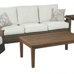 Ashley Furniture Paradise - Medium Brown - Sofa With Cushion Sofas