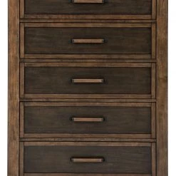Ashley Furniture Wyattfield - Brown / Beige - Five Drawer Chest