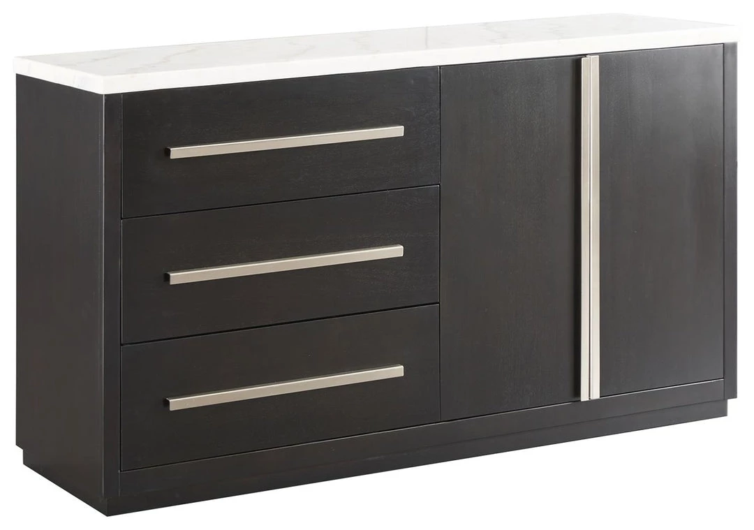 Signature Design By Ashley® Vollardi - Almost Black - Dining Room Server Servers 3 Signature Design By Ashley® Vollardi - Almost Black - Dining Room Server Servers