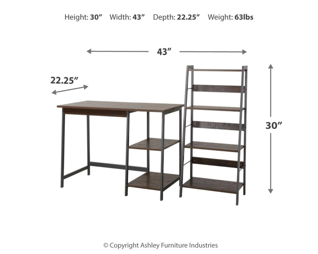 Ashley Furniture Soho - Light Best Gunmetal - Home Office Desk And Shelf 12 Ashley Furniture Soho - Light Best Gunmetal - Home Office Desk And Shelf