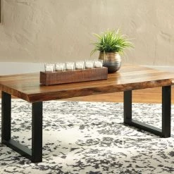 Ashley Furniture Brosward - Black / Gray - Rectangular Cocktail Table