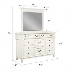 Emerald Home Dressers Stoney Creek 8-Drawer Dresser 10 Emerald Home Dressers Stoney Creek 8-Drawer Dresser