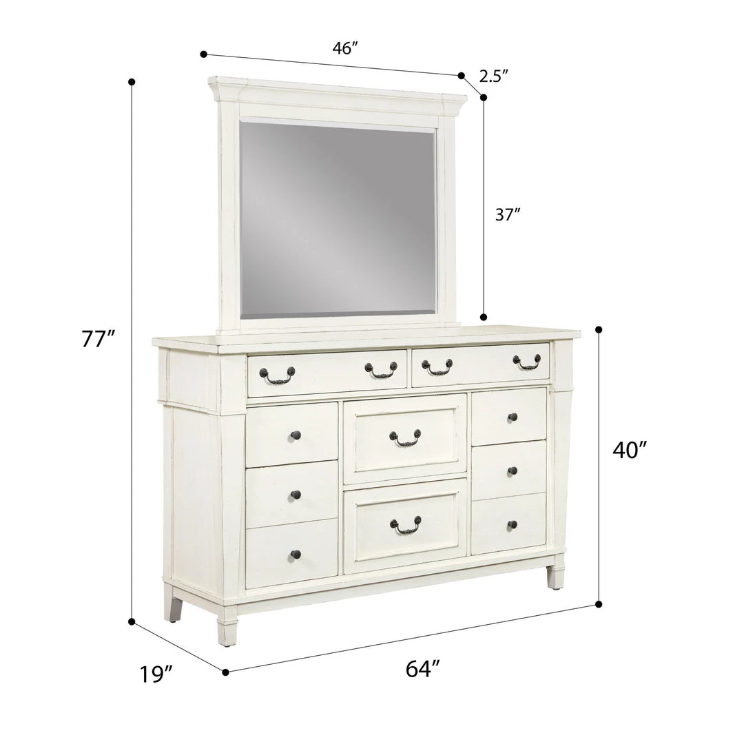 Emerald Home Dressers Stoney Creek 8-Drawer Dresser 6 Emerald Home Dressers Stoney Creek 8-Drawer Dresser