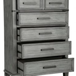 Signature Design By Ashley® Russelyn - Gray - Five Drawer Chest Chests