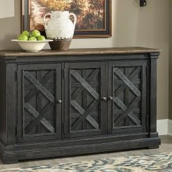 Ashley Furniture Tyler - Black/gray - Dining Room Server