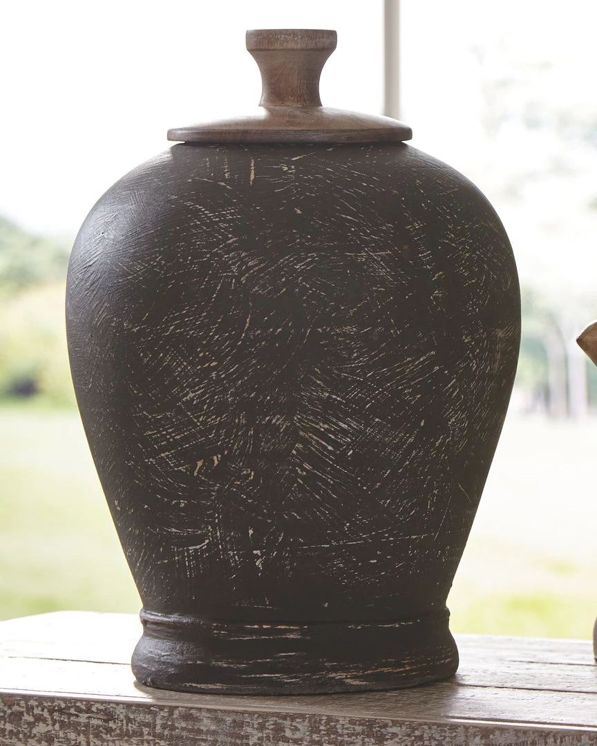 Ashley Furniture Table Decor Barric - Antique Black - Jar - Medium 5 Ashley Furniture Table Decor Barric - Antique Black - Jar - Medium