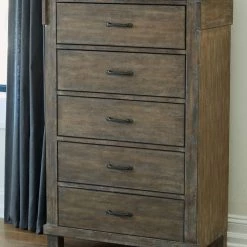 Signature Design By Ashley® Bedroom Sets Shamryn - Grayish Brown - 4 Pc. - Dresser, Mirror, Chest, Queen Panel Bed 16 Signature Design By Ashley® Bedroom Sets Shamryn - Grayish Brown - 4 Pc. - Dresser, Mirror, Chest, Queen Panel Bed