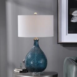 Uttermost Eline Blue Glass Table Lamp Accessories