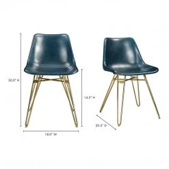 Moe's Home Collection Omni Dining Chair Blue-m2 Chairs 10 Moe's Home Collection Omni Dining Chair Blue-m2 Chairs