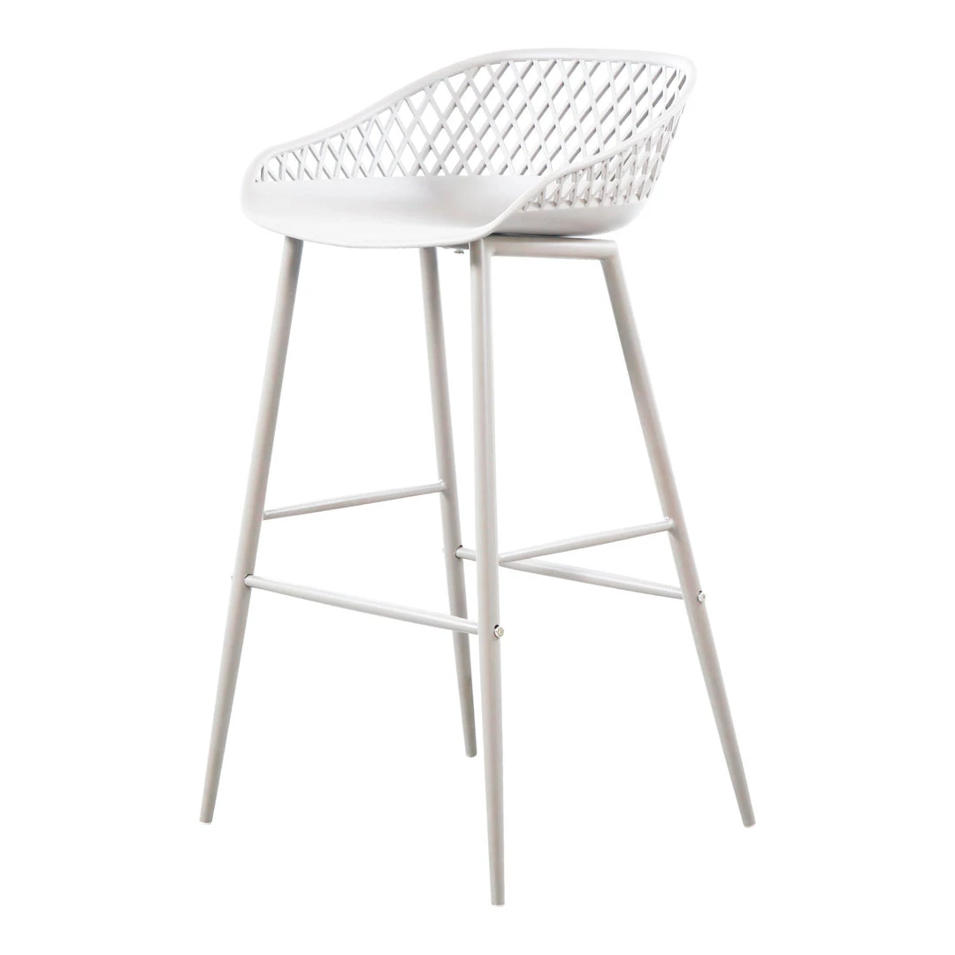 Moe's Home Collection Piazza Outdoor Barstool White-m2 4 Moe's Home Collection Piazza Outdoor Barstool White-m2