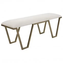 Benches Uttermost Farrah Geometric Bench