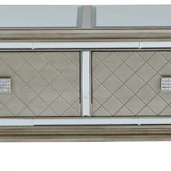 Ashley Furniture Tables Chevanna - Platinum - Rectangular Cocktail Table