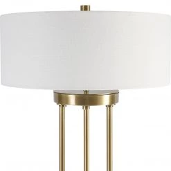 Uttermost Pantheon Brass Rod Table Lamp