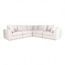 Moe's Home Collection Justin Classic L Modular Sectional Taupe Sectionals