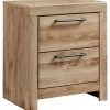 Signature Design By Ashley® Nightstands Hyanna - Tan - Two Drawer Night Stand