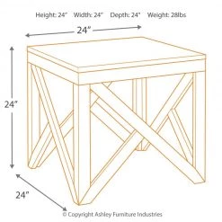 Ashley Furniture Haroflyn - Gray - Square End Table Tables 10 Ashley Furniture Haroflyn - Gray - Square End Table Tables