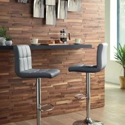 Ashley Furniture Bellatier - Gray - Tall Uph Swivel Barstool(2/cn) Stools