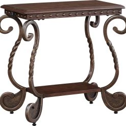 Ashley Furniture Rafferty - Dark Brown - Chair Side End Table Tables