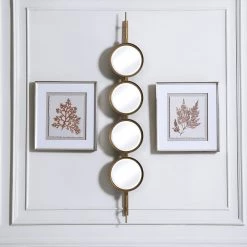 Uttermost Button Gold Mirror 12 Uttermost Button Gold Mirror