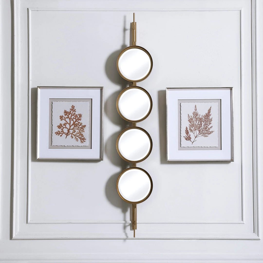 Uttermost Button Gold Mirror 6 Uttermost Button Gold Mirror