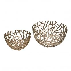 Moe's Home Collection Nest Bowls Silver Set Of 2
