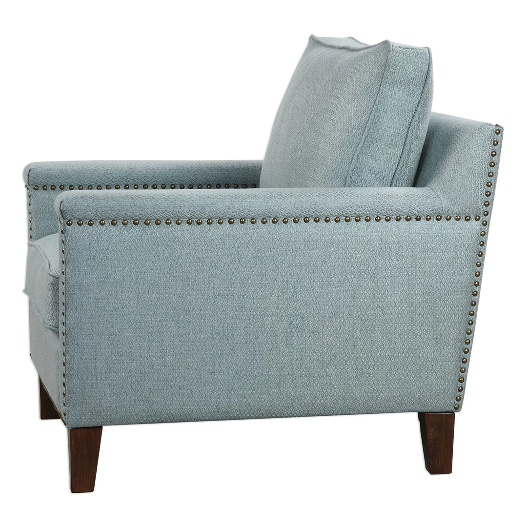 Uttermost Charlotta Sea Mist Accent Chair 4 Uttermost Charlotta Sea Mist Accent Chair