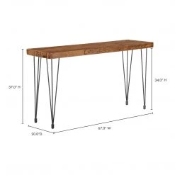 Moe's Home Collection Boneta Console Table Natural Tables