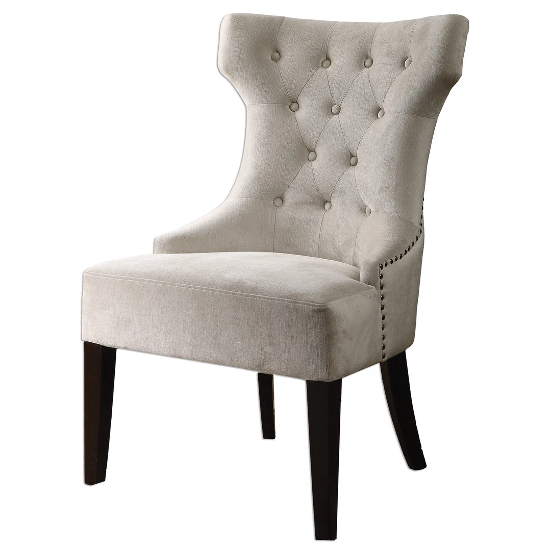 Uttermost Arlette Tufted Wing Chair 6 Uttermost Arlette Tufted Wing Chair