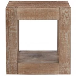 Ashley Furniture Waltleigh - Distressed Brown - Square End Table Tables