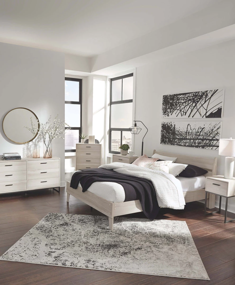 Signature Design By Ashley® Socalle - Natural - 5 Pc. - Dresser, Queen Panel Platform Bed, 2 Nightstands 3 Signature Design By Ashley® Socalle - Natural - 5 Pc. - Dresser, Queen Panel Platform Bed, 2 Nightstands