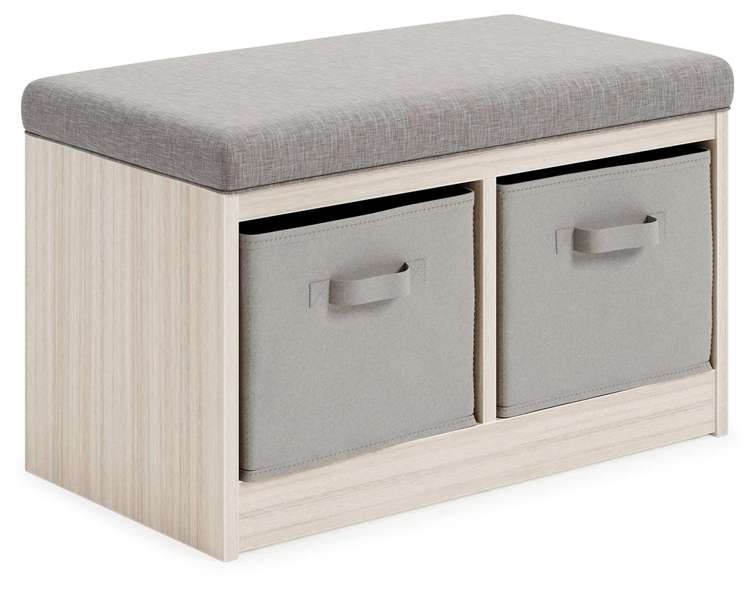 Ashley Furniture Blariden - Gray/natural - Storage Bench 3 Ashley Furniture Blariden - Gray/natural - Storage Bench