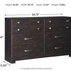 Ashley Furniture Dressers Reylow - Dark Ultimate Best In Class Dresser, Mirror