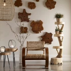Uttermost Kalani Teak Wall Art Set/3