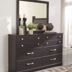 Signature Design By Ashley® Reylow - Dark Ultimate Best In Class Dresser, Mirror, Bookcase Bed