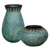 Uttermost Bisbee Turquoise Vases, S/2 Table Decor