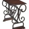 Ashley Furniture Braunsen - Brown - Chair Side End Table - Cherry-tone Top