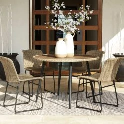 Signature Design By Ashley® Amaris - Brown/black - 5 Pc. - Dining Set Outdoor Sets