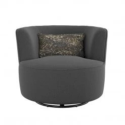 Emerald Home Benzley Swivel Glider, Grey Performance 18 Emerald Home Benzley Swivel Glider, Grey Performance