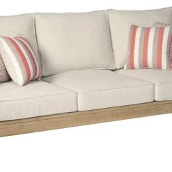 Ashley Furniture Clare - Beige - Sofa With Cushion Sofas